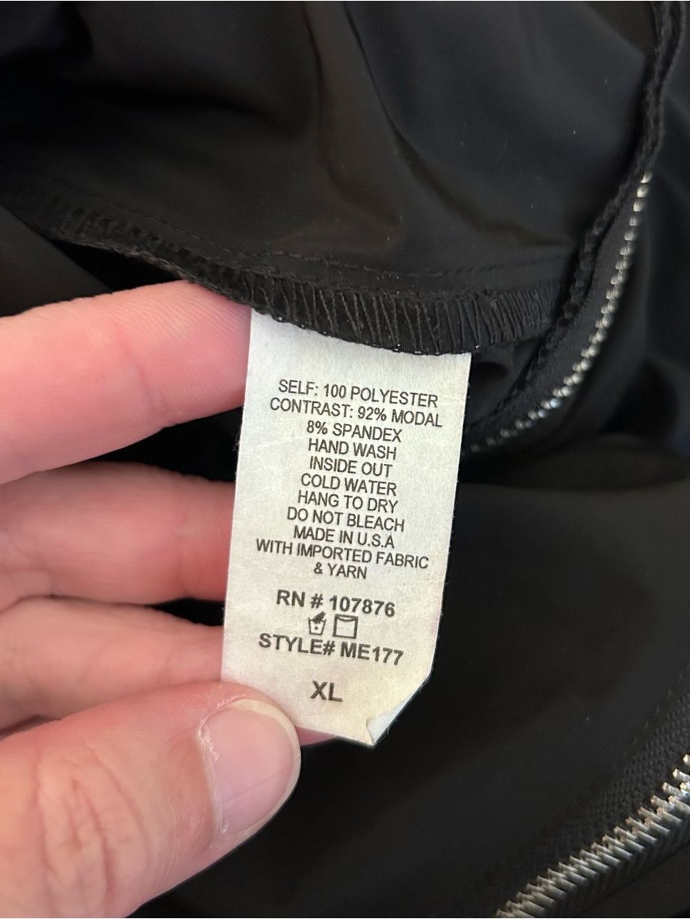 Sun Kim XL Parachute jacket/ coat Drawstring Black Oversize With Pockets VGC - Picture 11 of 11